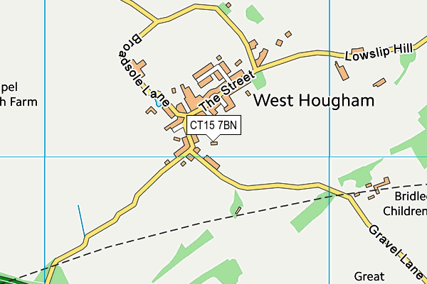 CT15 7BN map - OS VectorMap District (Ordnance Survey)