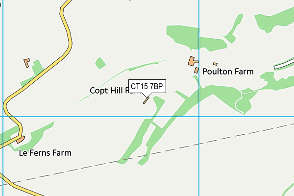 CT15 7BP map - OS VectorMap District (Ordnance Survey)