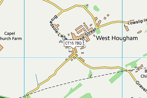 CT15 7BQ map - OS VectorMap District (Ordnance Survey)