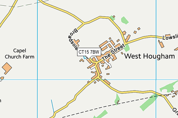 CT15 7BW map - OS VectorMap District (Ordnance Survey)