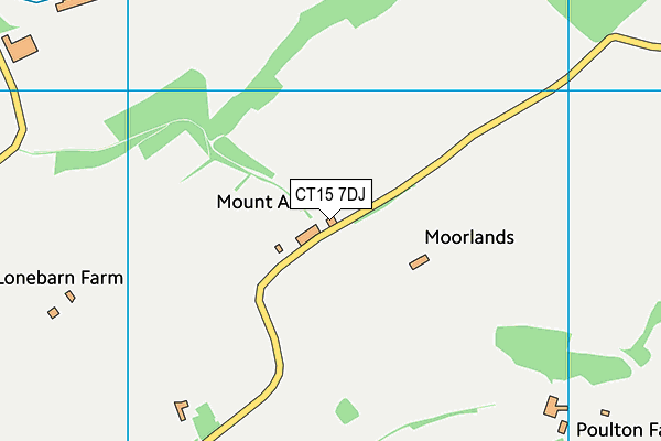 CT15 7DJ map - OS VectorMap District (Ordnance Survey)