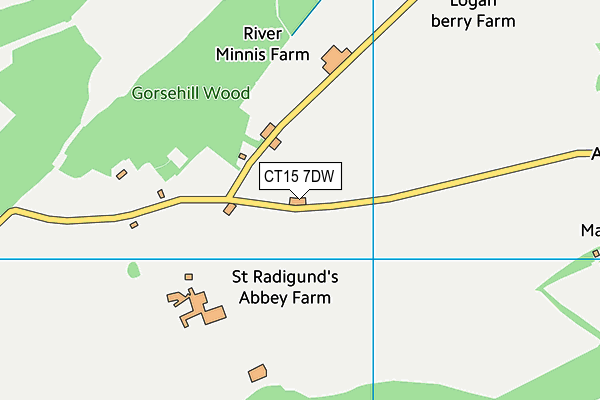 CT15 7DW map - OS VectorMap District (Ordnance Survey)