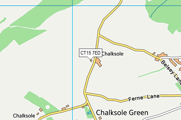CT15 7ED map - OS VectorMap District (Ordnance Survey)