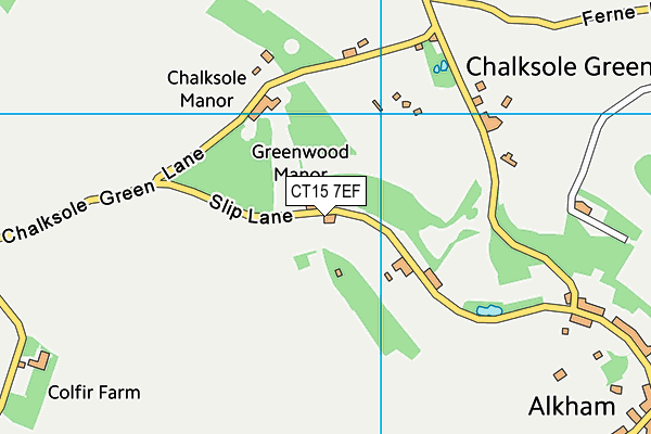 CT15 7EF map - OS VectorMap District (Ordnance Survey)