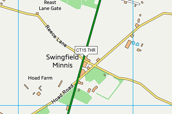 CT15 7HR map - OS VectorMap District (Ordnance Survey)