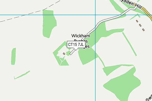 CT15 7JL map - OS VectorMap District (Ordnance Survey)