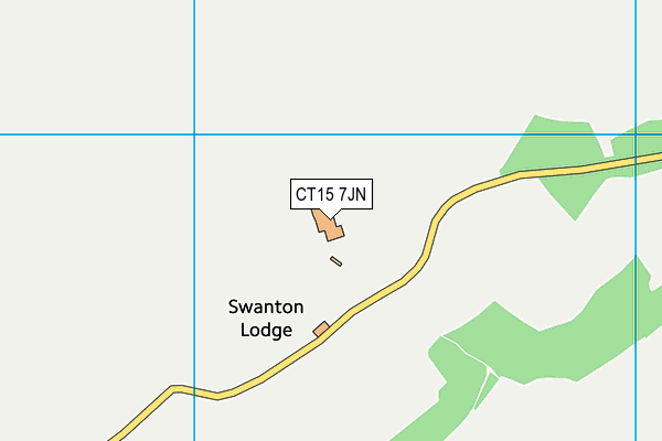 CT15 7JN map - OS VectorMap District (Ordnance Survey)