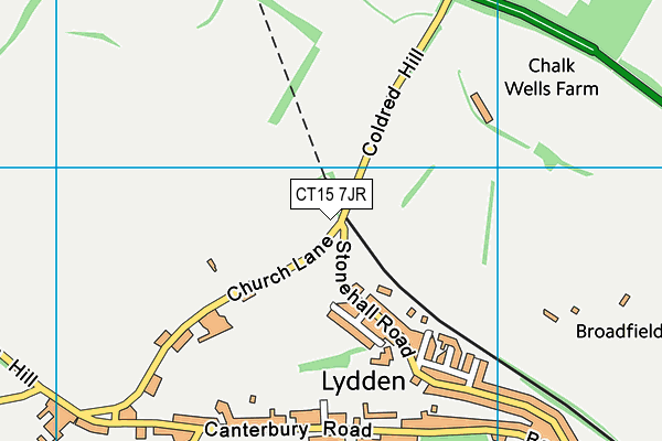 CT15 7JR map - OS VectorMap District (Ordnance Survey)