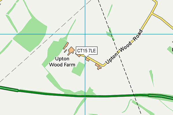 CT15 7LE map - OS VectorMap District (Ordnance Survey)