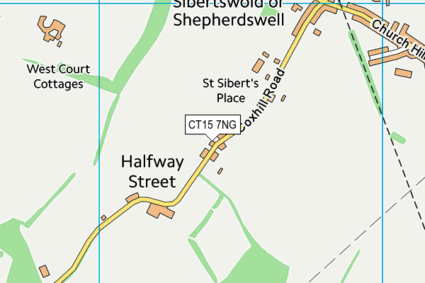 CT15 7NG map - OS VectorMap District (Ordnance Survey)