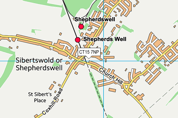 CT15 7NP map - OS VectorMap District (Ordnance Survey)