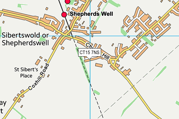 CT15 7NS map - OS VectorMap District (Ordnance Survey)