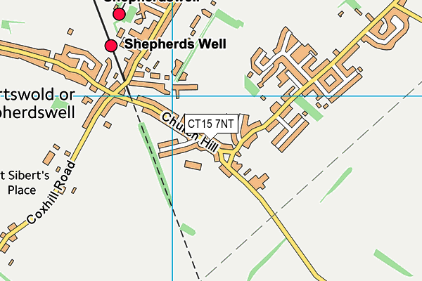 CT15 7NT map - OS VectorMap District (Ordnance Survey)