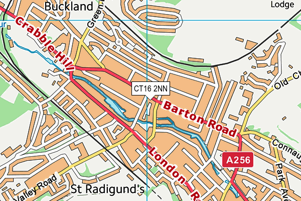 CT16 2NN map - OS VectorMap District (Ordnance Survey)