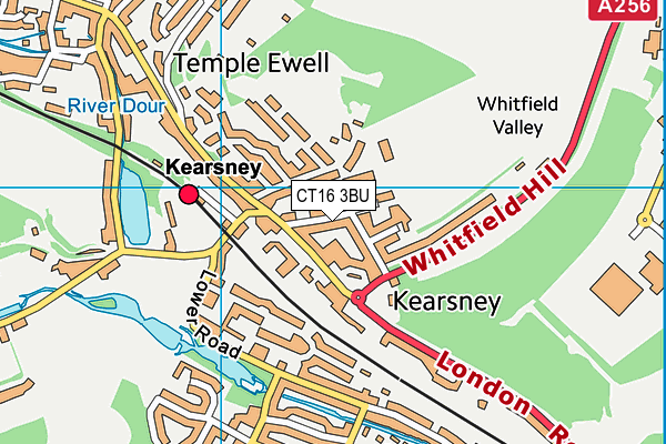 CT16 3BU map - OS VectorMap District (Ordnance Survey)