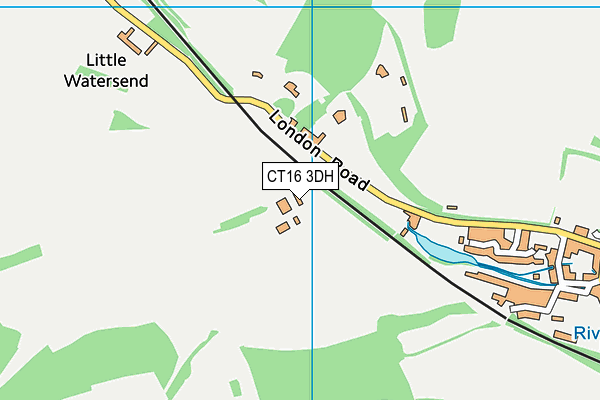 CT16 3DH map - OS VectorMap District (Ordnance Survey)