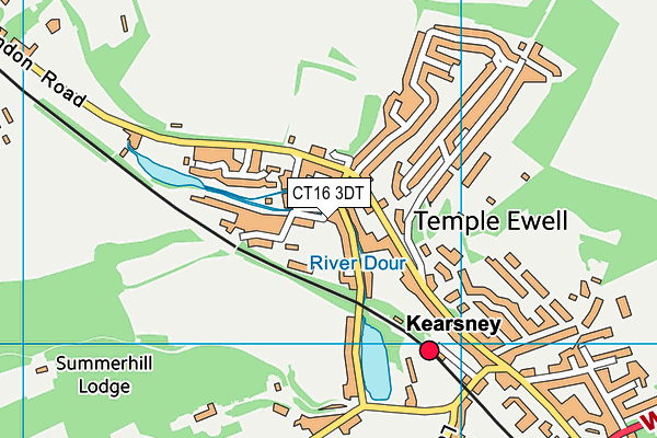 Temple Ewell Church of England Primary School map (CT16 3DT) - OS VectorMap District (Ordnance Survey)
