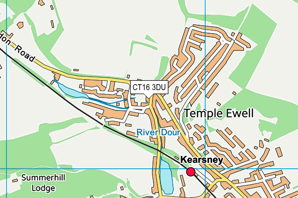 CT16 3DU map - OS VectorMap District (Ordnance Survey)