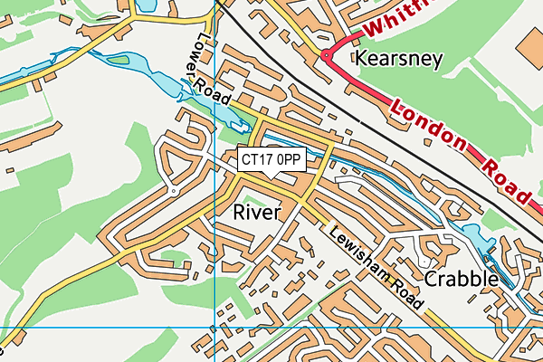River Primary School map (CT17 0PP) - OS VectorMap District (Ordnance Survey)
