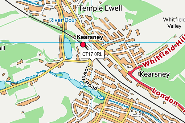 CT17 0RL map - OS VectorMap District (Ordnance Survey)