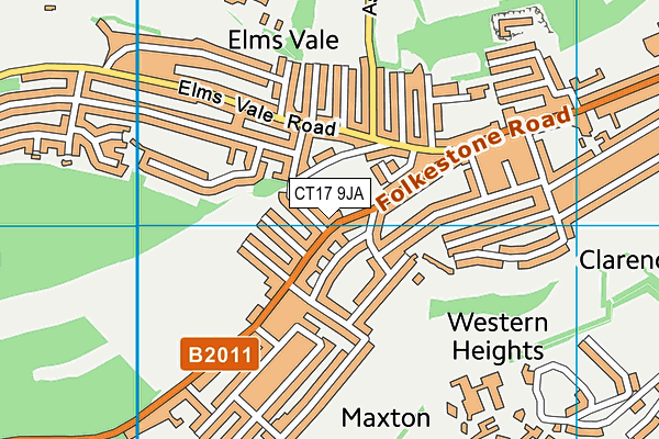 Dover College (Maxton Pavillion) map (CT17 9JA) - OS VectorMap District (Ordnance Survey)