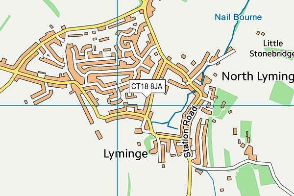 Lyminge Church of England Primary School map (CT18 8JA) - OS VectorMap District (Ordnance Survey)