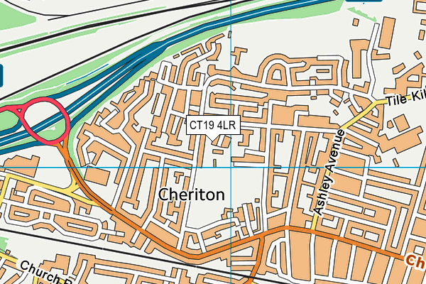 CT19 4LR map - OS VectorMap District (Ordnance Survey)