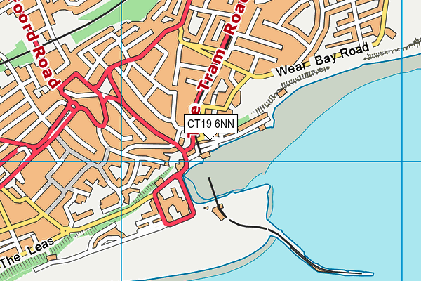 CT19 6NN map - OS VectorMap District (Ordnance Survey)