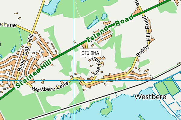 Map of CANTERBURY ORTHOPAEDICS LTD at district scale