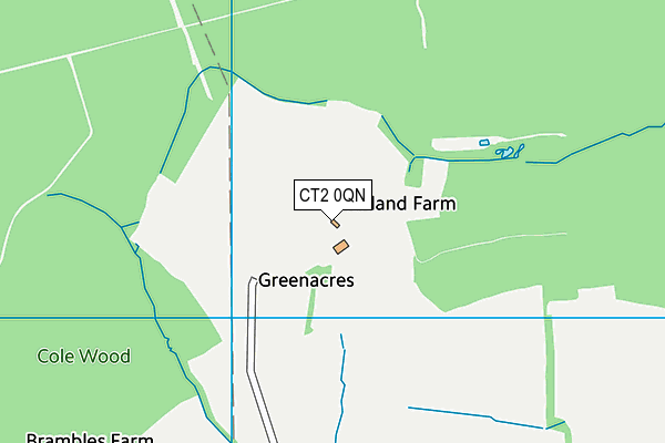 CT2 0QN map - OS VectorMap District (Ordnance Survey)