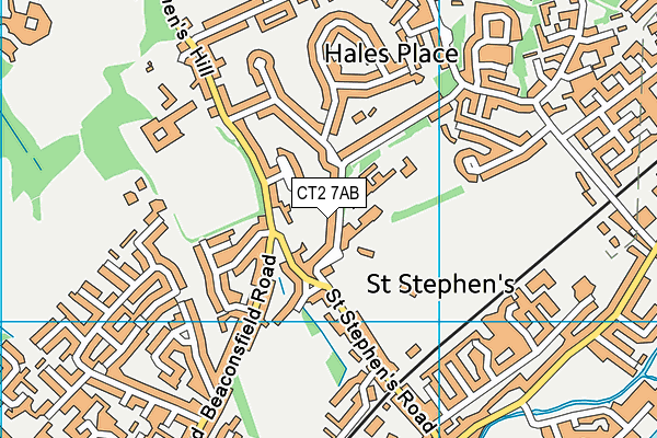 St Stephen's Infant School map (CT2 7AB) - OS VectorMap District (Ordnance Survey)