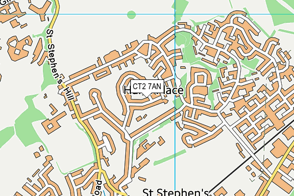 CT2 7AN map - OS VectorMap District (Ordnance Survey)