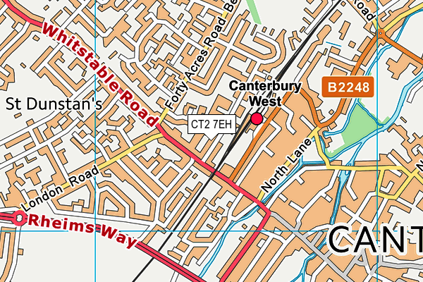 CT2 7EH map - OS VectorMap District (Ordnance Survey)