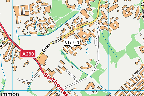CT2 7FN map - OS VectorMap District (Ordnance Survey)