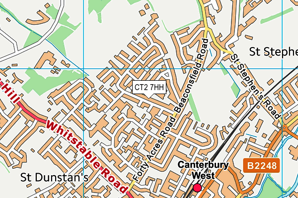 CT2 7HH map - OS VectorMap District (Ordnance Survey)