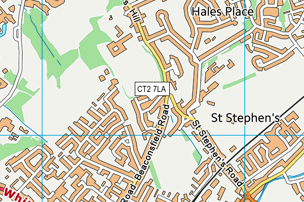 CT2 7LA map - OS VectorMap District (Ordnance Survey)