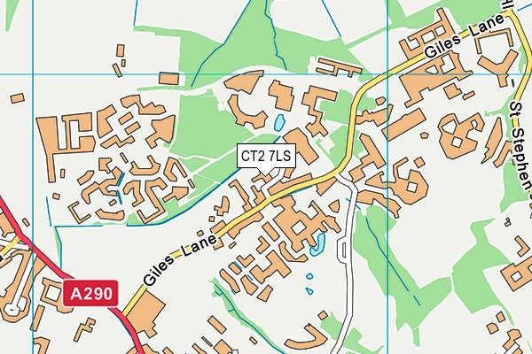 CT2 7LS map - OS VectorMap District (Ordnance Survey)