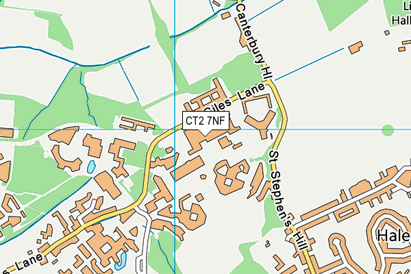 CT2 7NF map - OS VectorMap District (Ordnance Survey)