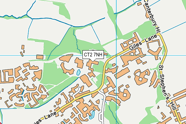 CT2 7NH map - OS VectorMap District (Ordnance Survey)