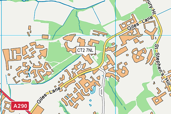 University Of Kent Sports Centre map (CT2 7NL) - OS VectorMap District (Ordnance Survey)