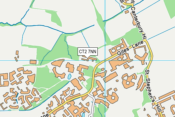 CT2 7NN map - OS VectorMap District (Ordnance Survey)