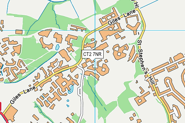 CT2 7NR map - OS VectorMap District (Ordnance Survey)