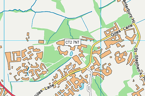 CT2 7NT map - OS VectorMap District (Ordnance Survey)