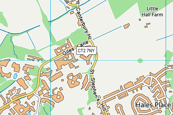 CT2 7NY map - OS VectorMap District (Ordnance Survey)