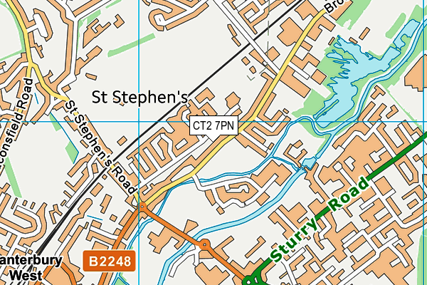 CT2 7PN map - OS VectorMap District (Ordnance Survey)