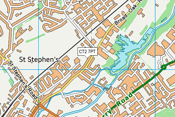 CT2 7PT map - OS VectorMap District (Ordnance Survey)