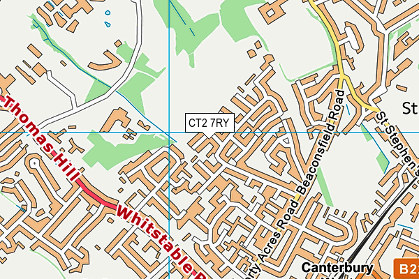 CT2 7RY map - OS VectorMap District (Ordnance Survey)