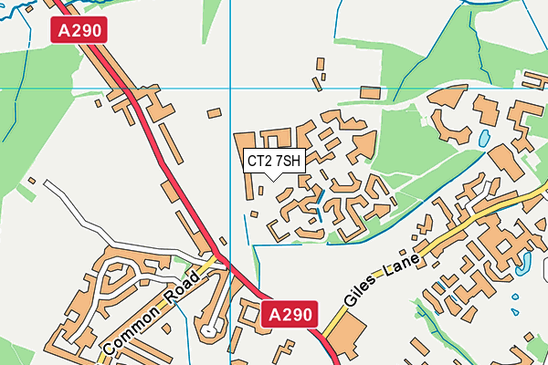 CT2 7SH map - OS VectorMap District (Ordnance Survey)