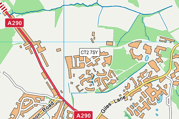 CT2 7SY map - OS VectorMap District (Ordnance Survey)