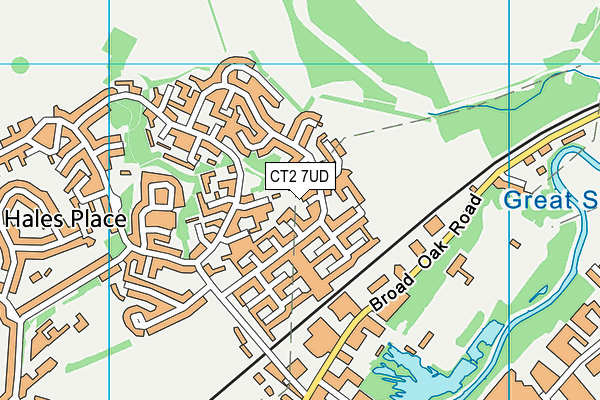 CT2 7UD map - OS VectorMap District (Ordnance Survey)